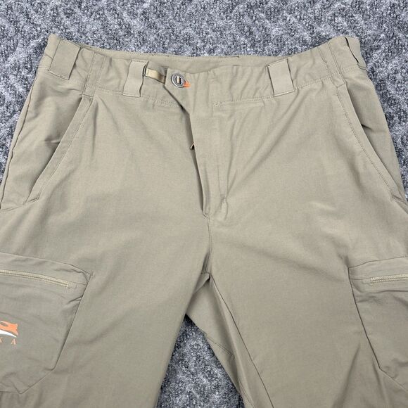 Sitka Gear Ascent Lightweight Pants Mens Size 37 Solid Pyrite Hunting Hiking - Picture 2 of 11